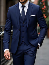 Load image into Gallery viewer, Modern Straight Fit Three Piece Suit
