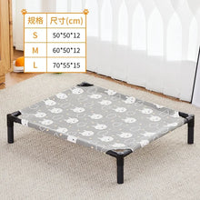 Load image into Gallery viewer, Elevated Pet Bed Dog Cat  Folding Pet Camping Bed Cat Dog House Portable Removable Washable Four Seasons Cats Kennel Puppy Beds
