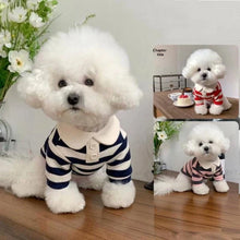Load image into Gallery viewer, Striped Pet Shirt Soft Pullover Outfit Suitable For Puppy Dogs Cats Schnauzers Pomeranians Daily Casual Pet Apparel
