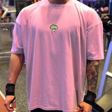 Load image into Gallery viewer, High Qualit gyms T shirt Men Bodybuilding print loose T-shirt Workout Fitness Tees Men Clothing cotton Short Sleeve Sports Shirt
