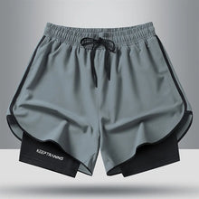 Load image into Gallery viewer, Men's Quick Dry Running Shorts with Drawstring and Zip Pockets - Ideal for Athletic Workouts and Gym Sessions
