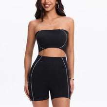 Load image into Gallery viewer, Women's Side Line Contrast Yoga Set Flat Seam Moisture Wicking Anti Rubbing Outdoor Workout Daily Trendy Fitness Two Piece Suit
