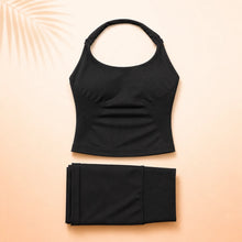 Load image into Gallery viewer, Women Seamless Yoga Set Halter Sports Bra Scrunch Butt Shorts 2 Piece Gym Workout Fitness Activewear High Waist Athletic Outfit

