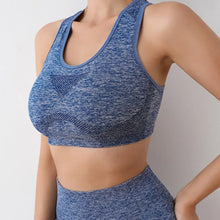 Load image into Gallery viewer, Women Seamless Yoga Set With Gym Shorts Sport Bras Brassiere Workout Tops And Fitness Leggings Clothing For Athletic Training
