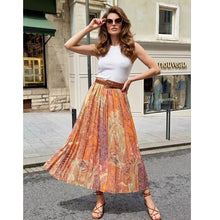 Load image into Gallery viewer, Summer Skirts Women's 2026 New Fashion Print Unique Women's High Waist Skirts Chic Youth Summer Travel Holiday Street Skirts
