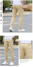 Load image into Gallery viewer, Men's High-Quality Chinos -Cotton Casual Trousers - Breathable Straight Pants (Sizes W28-w40)
