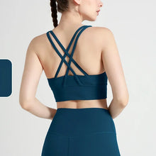 Load image into Gallery viewer, New Summer Sexy Sports Bras Women Fitness Vest Sports Top Cross Back Yoga Bra Running Fitness Breathable Shockproof Yoga Bra
