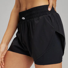 Load image into Gallery viewer, Yoga Shorts Sports Fitness Shorts High Waist Running Fake Two Pieces Anti-Shine Shorts Women's Double Layer Training Leggings
