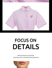 Load image into Gallery viewer, Elegant Summer Office Shirt Dress
