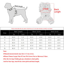 Load image into Gallery viewer, Pet Dog Clothes Cozy Soft Fleece Puppy Cat Jumpsuit For Small Medium Dogs Cats Winter Warm Clothes With Elasicity Yorkshire Pug
