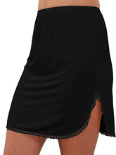 Load image into Gallery viewer, Lace-Trim Adjustable Waist Half Slip Skirt
