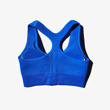 Load image into Gallery viewer, Sports Bra Crop Top Zipper Fitness Women Sportswear Sport Top Bras For Fitness Gym Female Running Push Up Yoga Workout Bra

