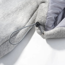 Load image into Gallery viewer, HH Women Fashion Coats Gray Turn-Down Collar Long Sleeves Pockets Decoration Zipper Winter Short Coat Woman Casual Loose Jackets
