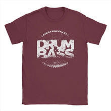 Load image into Gallery viewer, Drum And Bass T-Shirts for Men  Funny Pure Cotton Tee Shirt Round Neck Short Sleeve T Shirt Plus Size Tops

