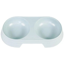 Load image into Gallery viewer, Non-Slip Double Pet Bowls Food &amp; Water Feeder for Cats and Small Dogs BPA-Free Easy-Clean Raised Pet Dishes in 4 Colors
