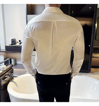 Load image into Gallery viewer, Glossy Slim Fit Men’s Dress Shirt
