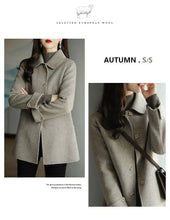 Load image into Gallery viewer, Minimalist French Wool Blend Coat
