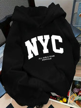 Load image into Gallery viewer, New York Team Navy Blue Zip Hoodie (Fall/Winter)
