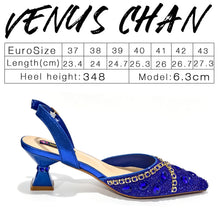 Load image into Gallery viewer, Pointed Toe High Heels Shoes and Matching Bag Set Women Fashion PU Leather Pumps Shoulder Bag Party Wedding Dress Footwear Handb
