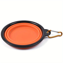 Load image into Gallery viewer, Dog Folding Bowl Portable Dog Travel Bowl Dog Food Water Bowl for Outdoor Walking Silicone Dog Food Water Bowl with Bowl Lip
