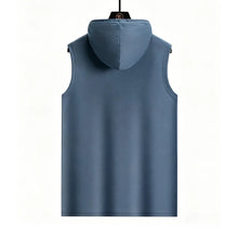 Load image into Gallery viewer, Summer Men‘s Workout Tee Running Training Hooded Sleeveless Gym Fitness Top Fashionable Loose Quick Drying Sports Tank Top
