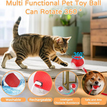 Load image into Gallery viewer, iLMH 1/2 PCS Cat Interactive Ball Toy Automatic Rolling Ball Faux Tail Rechargeable Smart Pet Electric Toy Pet Toy Imitate Mouse
