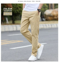 Load image into Gallery viewer, Men's High-Quality Chinos -Cotton Casual Trousers - Breathable Straight Pants (Sizes w28-w40)
