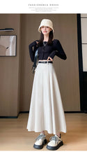 Load image into Gallery viewer, Elegant Skirts for Women Korean Style Long Skirt Female Black Pleated Midi Skirt Women's Clothing Office Lady Skirts Outfits New
