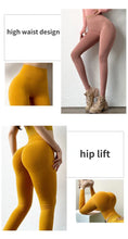 Load image into Gallery viewer, High Waist Solid Leggings Women Seamless Slim Tights Fitness Yoga Elastic Leggings Push Up Butt Knit Fashion Gym Workout Pants

