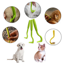 Load image into Gallery viewer, 3Pack Flea Remover Hook Tick Remover Tweezer Tick Pull Pet Cat Dog Tick Clamp Accessaries Pet Mite Flea Extractor Dog Accessarie
