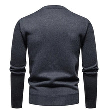 Load image into Gallery viewer, New Sweater Men Casual Knitted Pullover Solid Color Warm Regular Fit Round Neck Sweater Pullovers Mens Sweatwear
