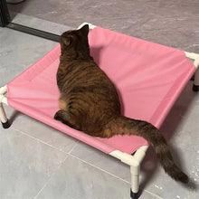 Load image into Gallery viewer, Pet Camping Bed Elevated Bed for Dogs Folding Puppy Camping Bed Cat House Portable Removable Washable Puppy Beds Dog Hammock
