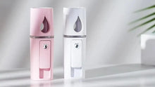 Load image into Gallery viewer, Nano Facial Mister Portable Mist Sprayer with Mirror Mini Cool Mist Spray for Skin Care Facial Body Moisturized

