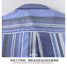 Load image into Gallery viewer, Striped Plaid Cotton Slim Shirt

