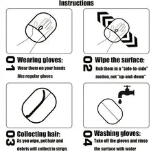 Load image into Gallery viewer, Static Pet Hair Removal Gloves - Grooming &amp; Deshedding Gloves for Dogs Cats - Works on Sofa Carpet Clothes - Multi-Surface Brush
