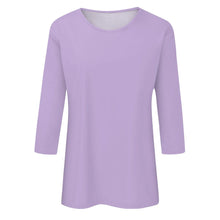 Load image into Gallery viewer, Women Summer Tops Round Neck Three Quarter Sleeve Comfortable Print T Shirt Blouse Women T Shirt muticolor t shirt tops

