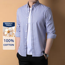 Load image into Gallery viewer, Premium Cotton Checkered Slim Shirt

