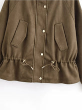 Load image into Gallery viewer, Elegant Hooded Double Breasted Jacket
