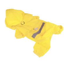 Load image into Gallery viewer, Overalls Style Puppy Rain Coat
