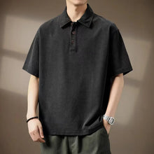 Load image into Gallery viewer, American Style Denim Summer Polo
