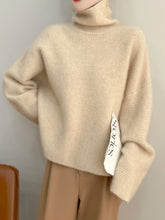 Load image into Gallery viewer, Elegant Merino Turtleneck Knit Sweater
