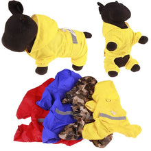 Load image into Gallery viewer, Overalls Style Puppy Rain Coat
