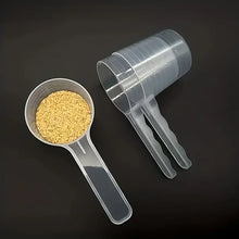 Load image into Gallery viewer, 1pc Transparent Pet Measuring Spoon With Scale Plastic Dog Cat Feeding Shovel Pet Tableware Supplies 50g 100ml

