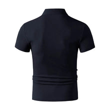 Load image into Gallery viewer, 2026 New Men's Casual and Fashionable Simple Collared Short Sleeved Polo Shirt Summer Comfortable Breathable and Versatile Top
