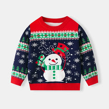 Load image into Gallery viewer, Winter Cartoon Knit Kids Pullover Sweater
