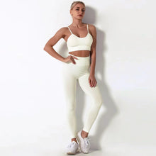 Load image into Gallery viewer, Female Yoga Set Ensemble Seamless Sexy Sport Suit Women Sportswear Leggings Fitness Workout Gym Wear Running Clothing Tracksuit
