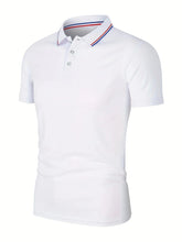Load image into Gallery viewer, 2025 Hot Sale Men's Summer Casual Breathable Comfortable Polo Shirt Men's Solid Color High Quality Short Sleeve T-Shirt

