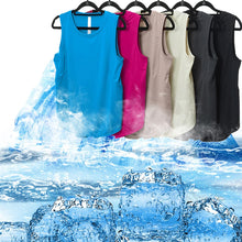 Load image into Gallery viewer, Yoga Sport Top Women Gym T Shirt Workout Clothing Wear Loose Cover Hip Shirt Quick Dry Vest Cropped Blouse Cool Tank Tops
