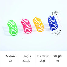 Load image into Gallery viewer, Kitten Cat Toys Wide Durable Heavy Gauge Cat Spring Toy Colorful Springs Cat Pet Toy Coil Spiral Springs 4/8/16/20pcs
