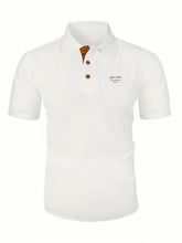 Load image into Gallery viewer, MILANO ITALIA Men's Textured Polo Shirt with Contrast Placket and Buttons
